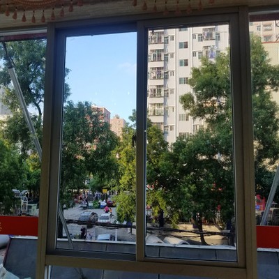 深圳工厂铝合金窗户定制单玻银灰色推拉窗价优承做铝型材门窗工程