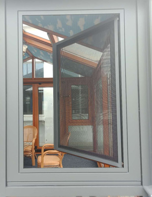 泰州贝科利尔门窗新款窗扇金刚网扇双内开防蚊虫铝包木窗