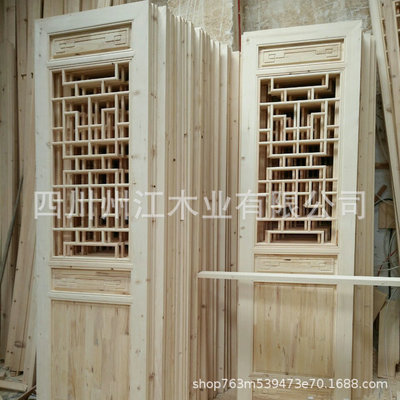 厂家批发雕花实木门窗 古典实木门窗 防水实木门窗