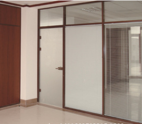 双玻百叶铝合金玻璃隔断高隔墙高隔断玻璃办公室隔断墙厂家直销