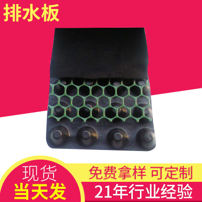 HDPE凹凸塑料蓄排水板 车库屋顶工程园林绿化专用滤水板定制批发