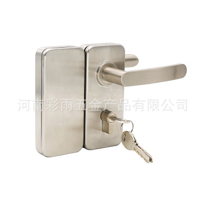 XH-836-03 玻璃门锁 双门双开带拧玻璃门锁 不锈钢玻璃锁 打孔锁