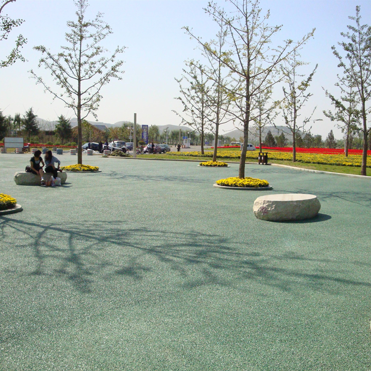 凉山州彩色透水混凝土  透水混泥土 透水地坪材料厂家直销